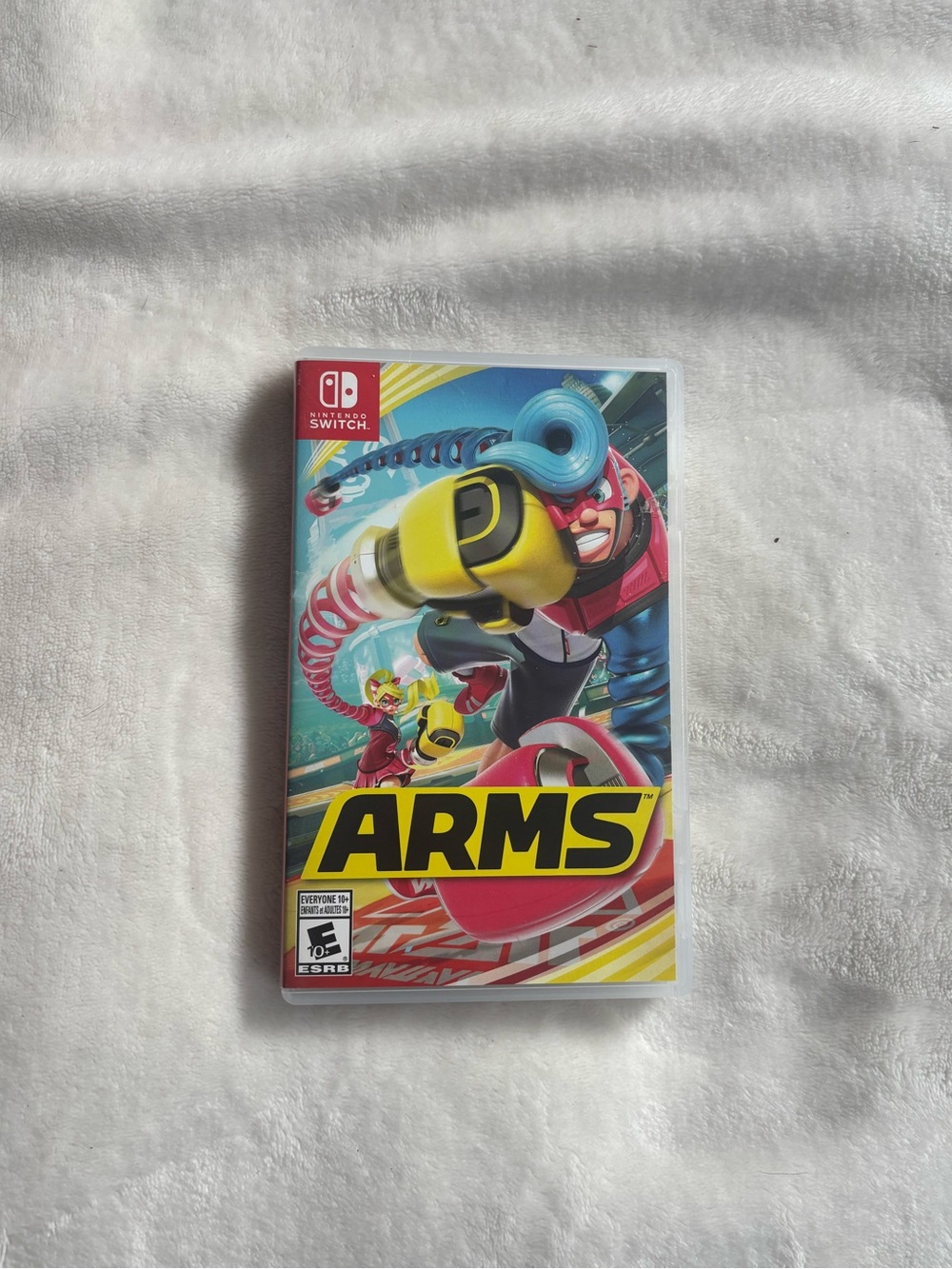 Nintendo ARMS - Yellow, Blue & Red Cover Art